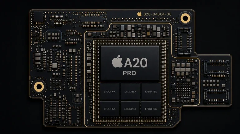 Витік схеми материнської плати Apple A20 Pro натякає на значне оновлення пам’яті та нове пакування чипа